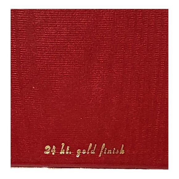 VTG Tamerlane 24kt Gold Finish Christmas Tree Hanging Ornament Doves Bird Bells - Picture 7 of 7